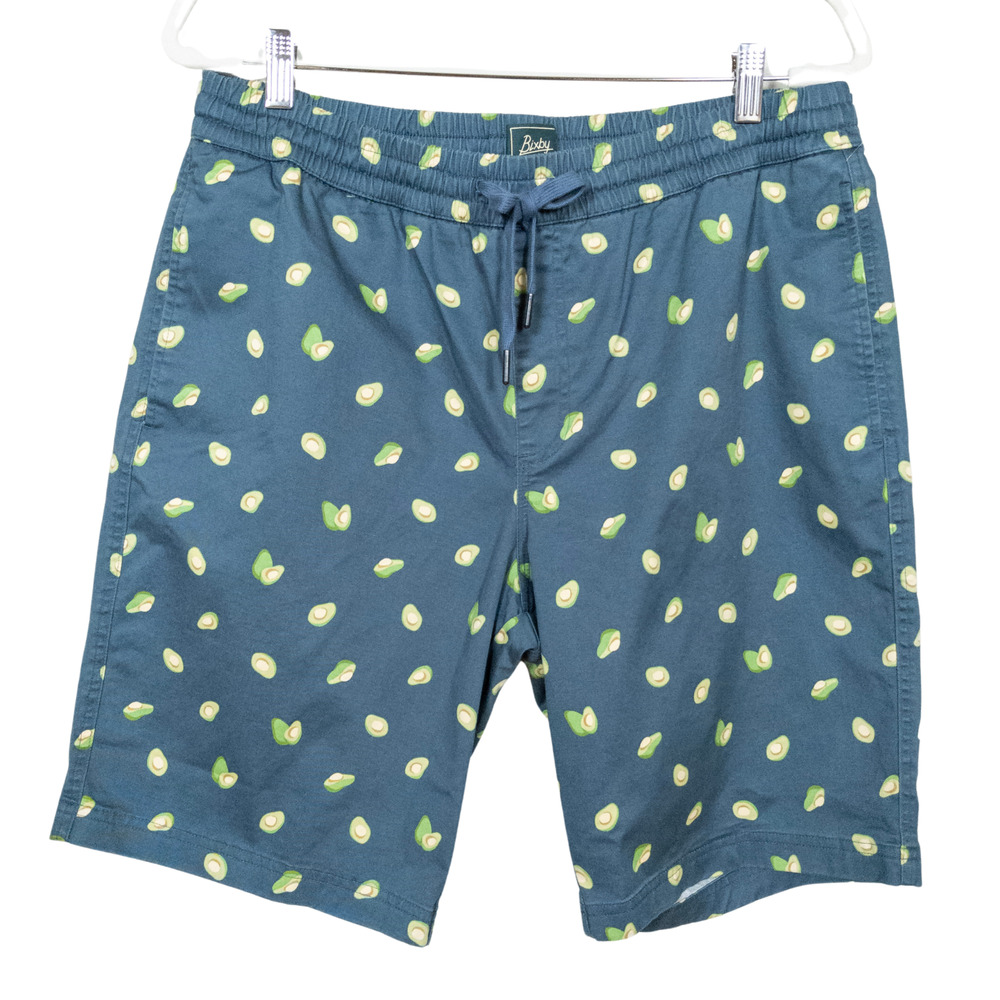 BIXBY Nomad Stitch Fix Avocado Print Pull-On Shorts Pockets Men's W36 L10